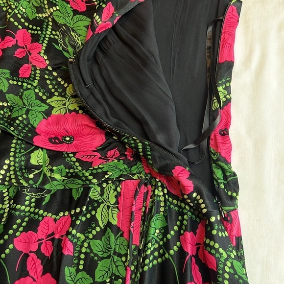 NWT’S Anthropology Maeve floral Rushing Pink & Green midi dress size 2 - Picture 11 of 16